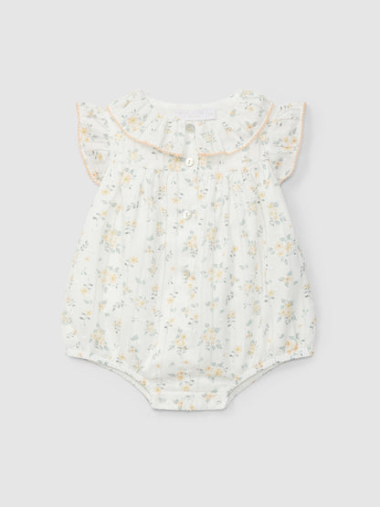 Fofo Plumeti com estampado floral