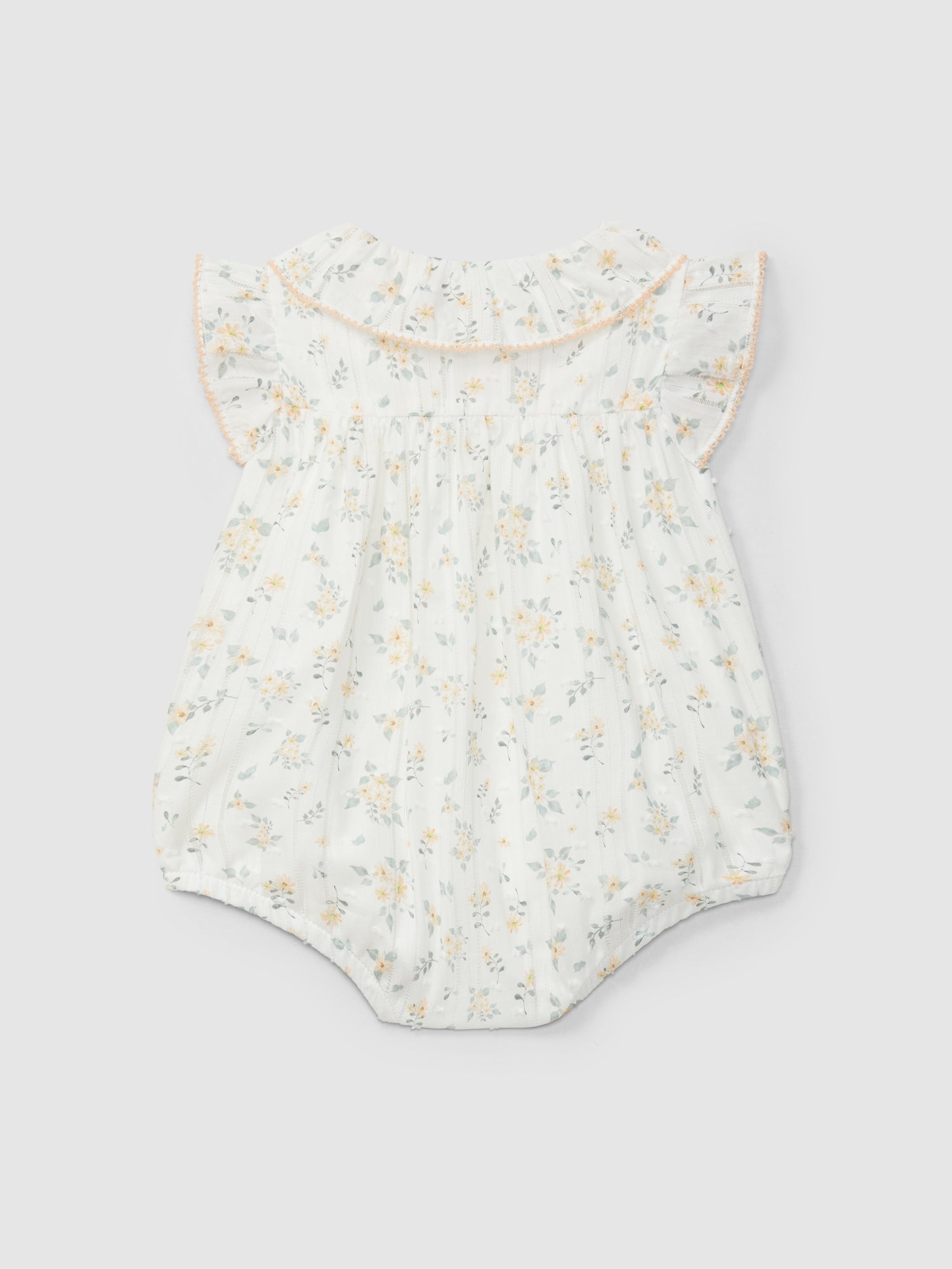 Fofo Plumeti com estampado floral