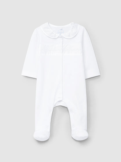Babygrow Gola Franzida Flores Bordadas
