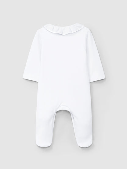 Babygrow Gola Franzida Flores Bordadas