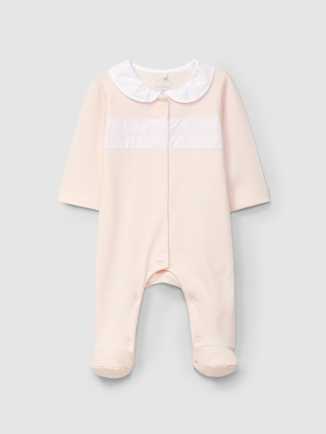 Babygrow Gola Franzida Flores Bordadas