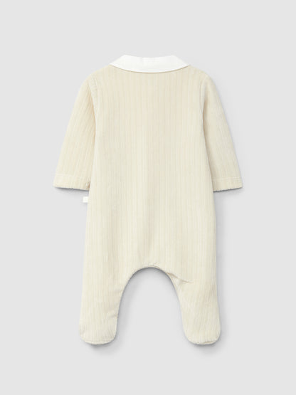 Babygrow Veludo Canelado Botões