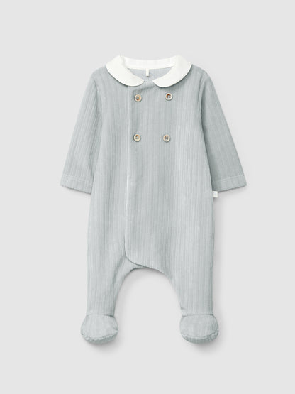 Babygrow Veludo Canelado Botões