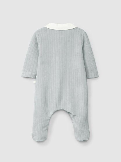 Babygrow Veludo Canelado Botões