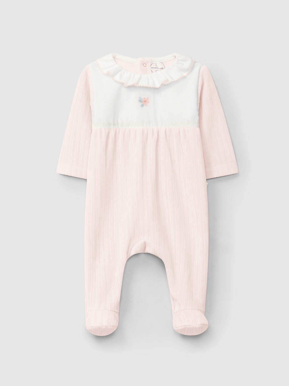 Babygrow Veludo Canelado Gola Folho