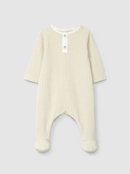 Babygrow sem Gola Veludo Canelado