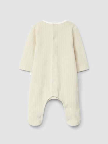 Babygrow sem Gola Veludo Canelado