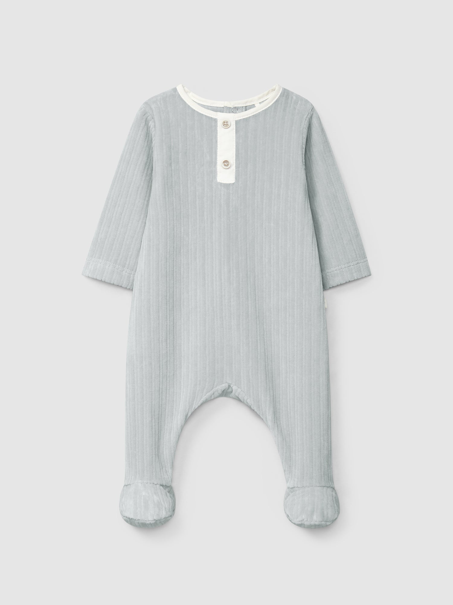 Babygrow sem Gola Veludo Canelado