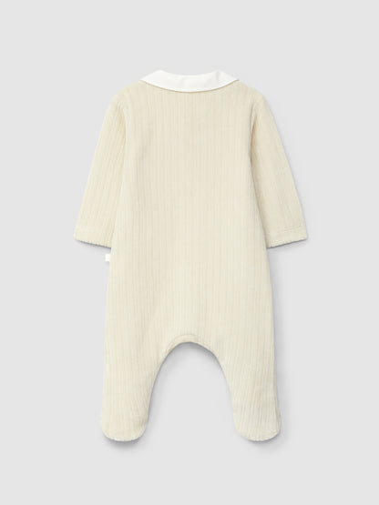 Babygrow Veludo Canelado Gola Redonda