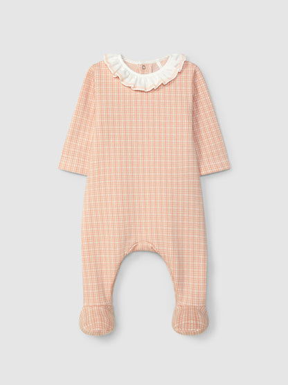 Babygrow Malha Jacquard Gola Folho