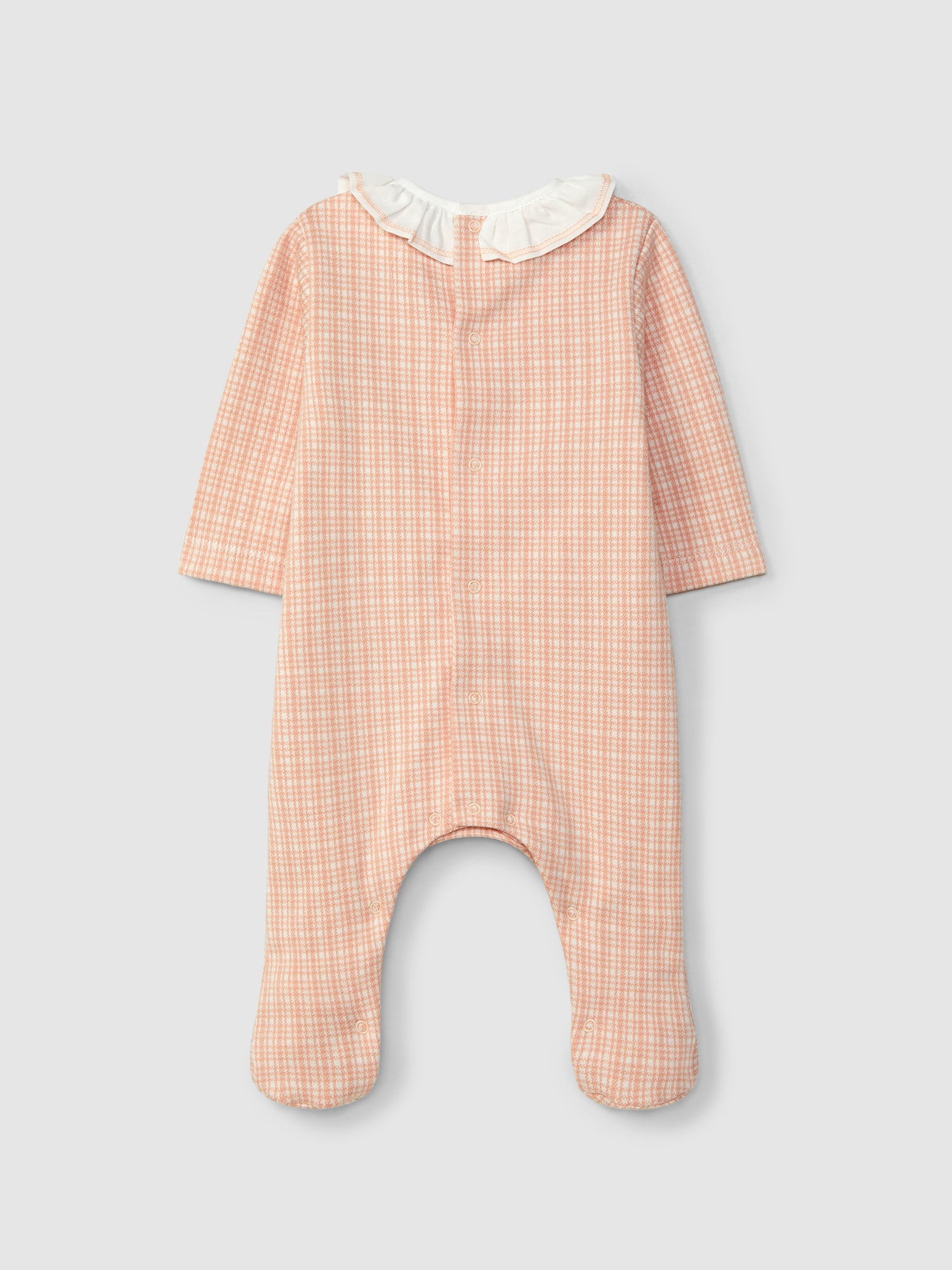Babygrow Malha Jacquard Gola Folho