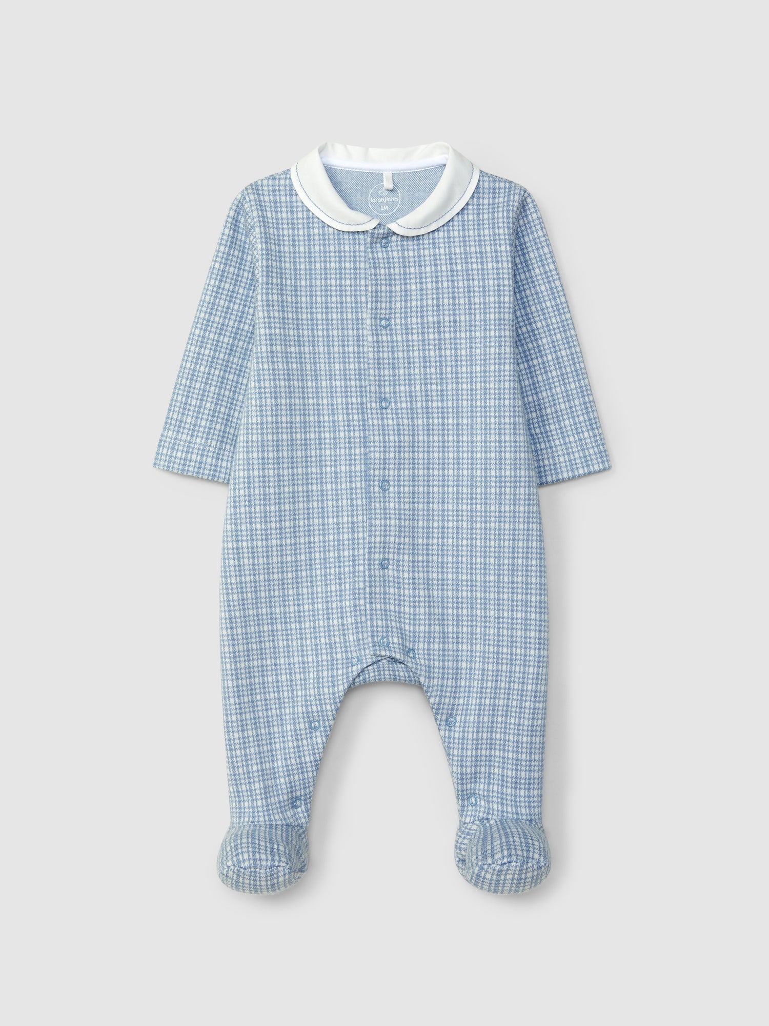 Babygrow Malha Jacquard Gola Redonda