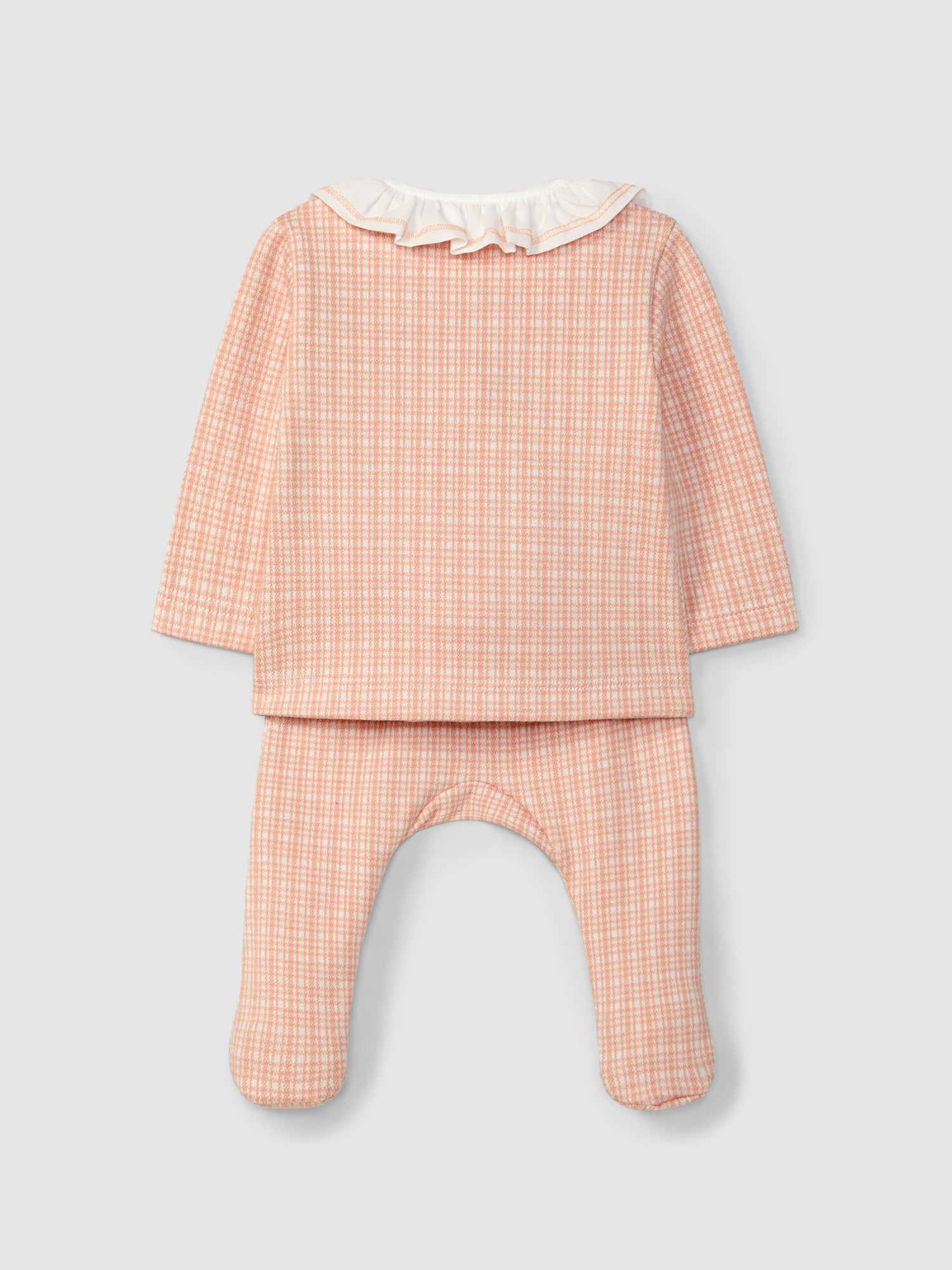 Fato de 2 Peças Malha Jacquard Gola Folho