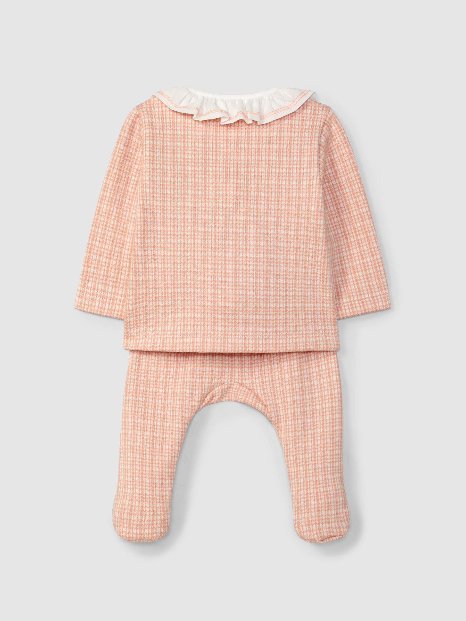 Fato de 2 Peças Malha Jacquard Gola Folho