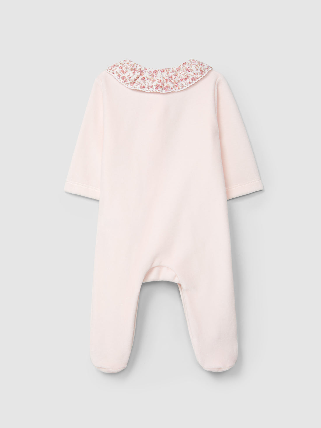Babygrow Veludo Gola de Folho Floral