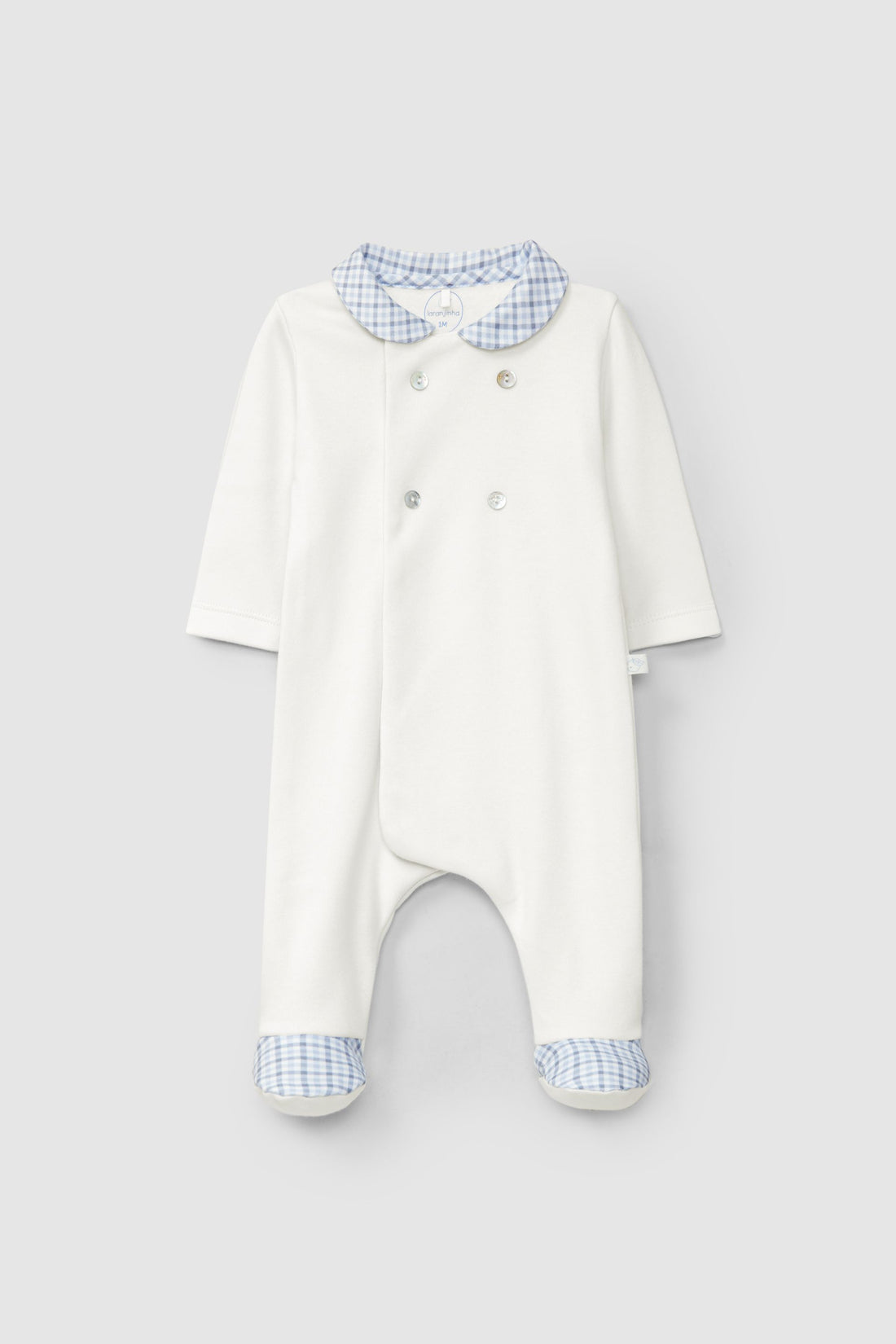 Babygrow Malha de Algodão Botões Decorativos