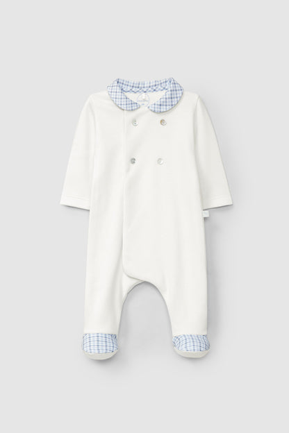 Babygrow Malha de Algodão Botões Decorativos
