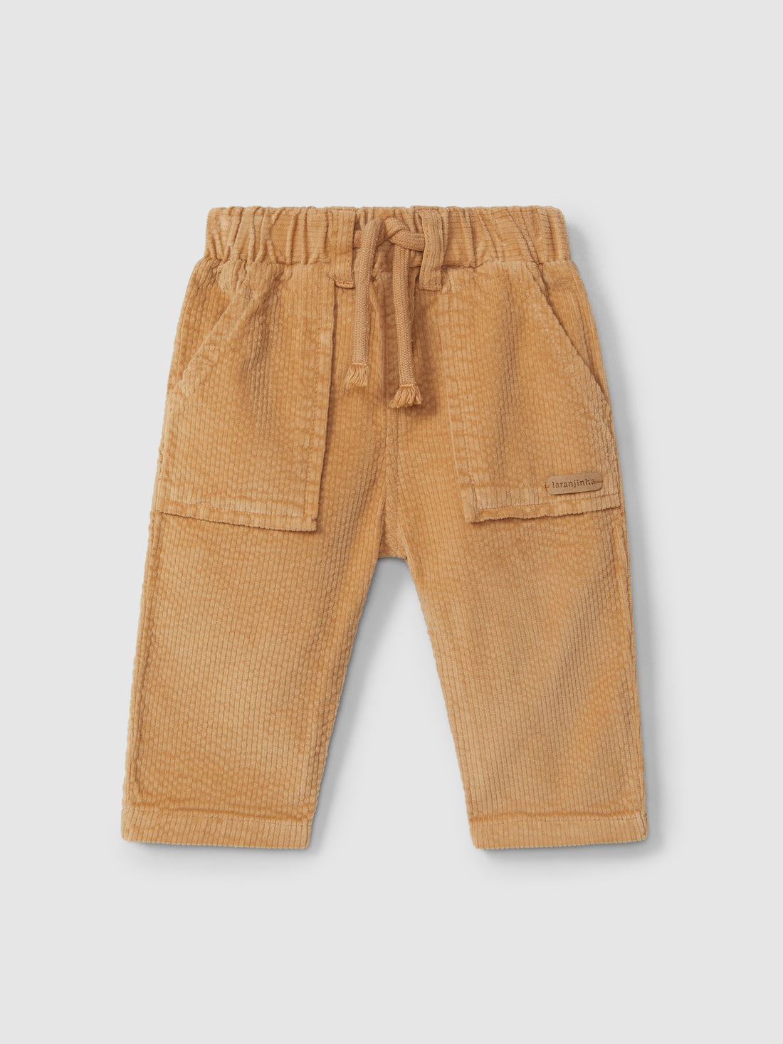 Corduroy Pull-up Pants with Pockets
