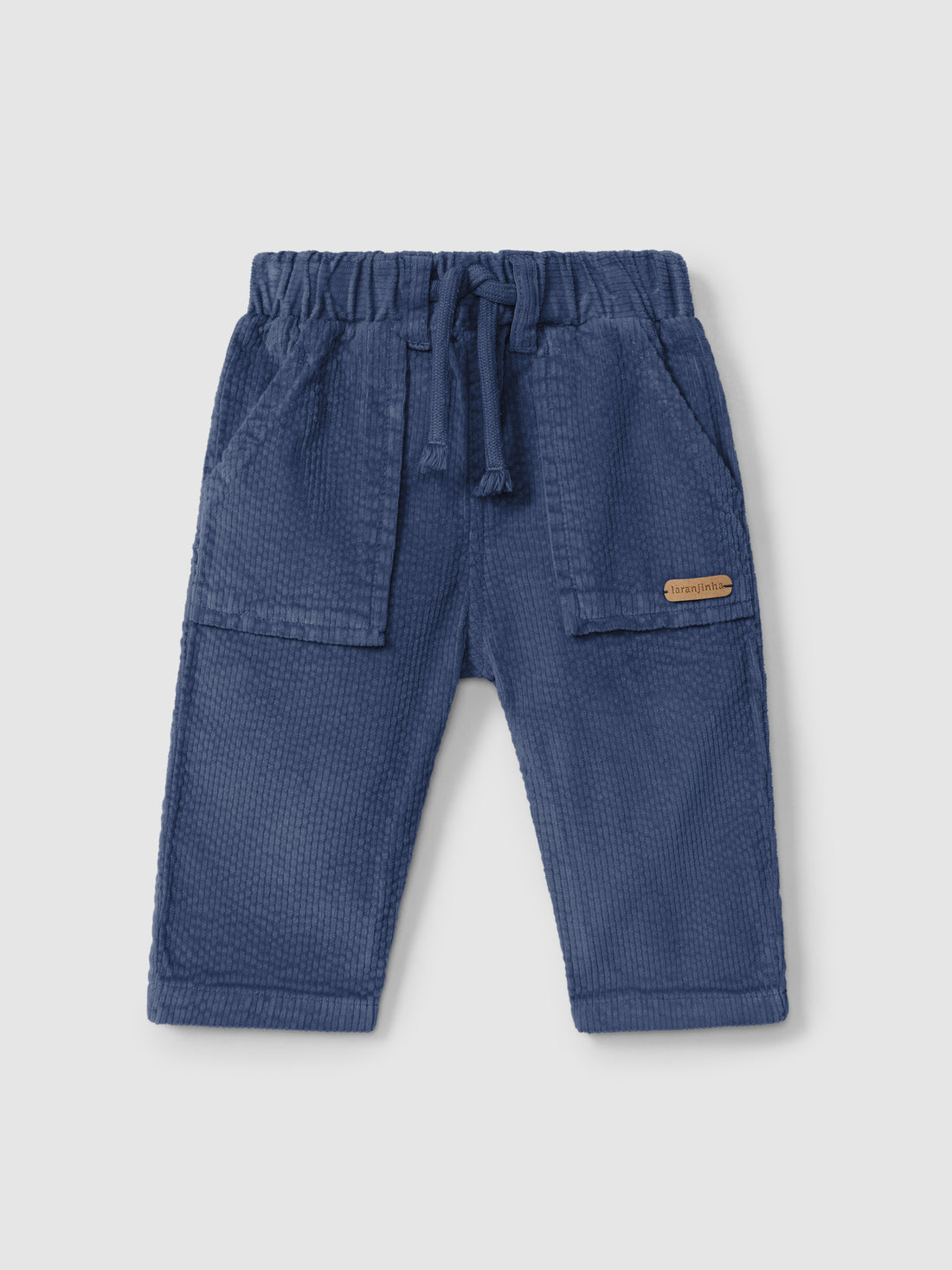 Corduroy Pull-up Pants with Pockets