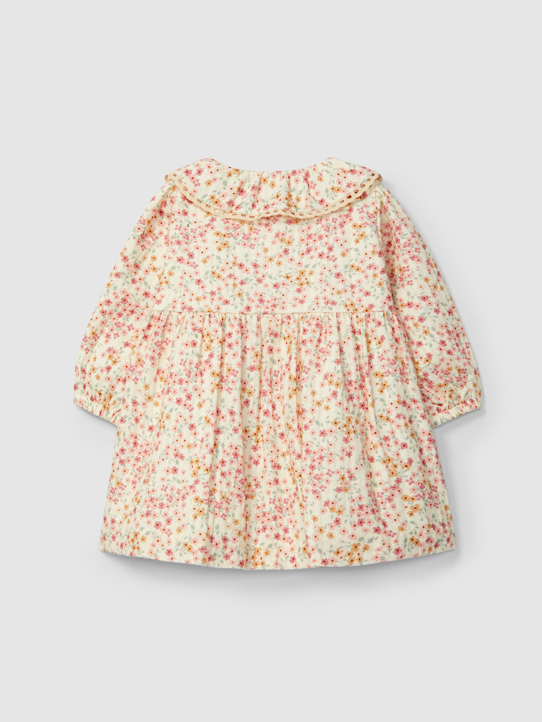 Vestido Floral Detalhe de Renda