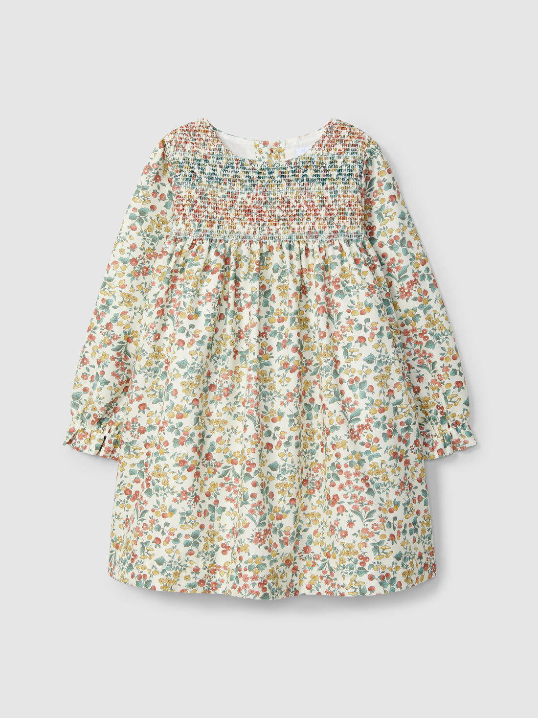 Robe fleurie à smocks