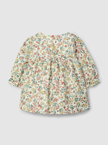 Vestido Flores com Smocks
