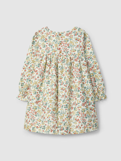 Vestido Flores com Smocks