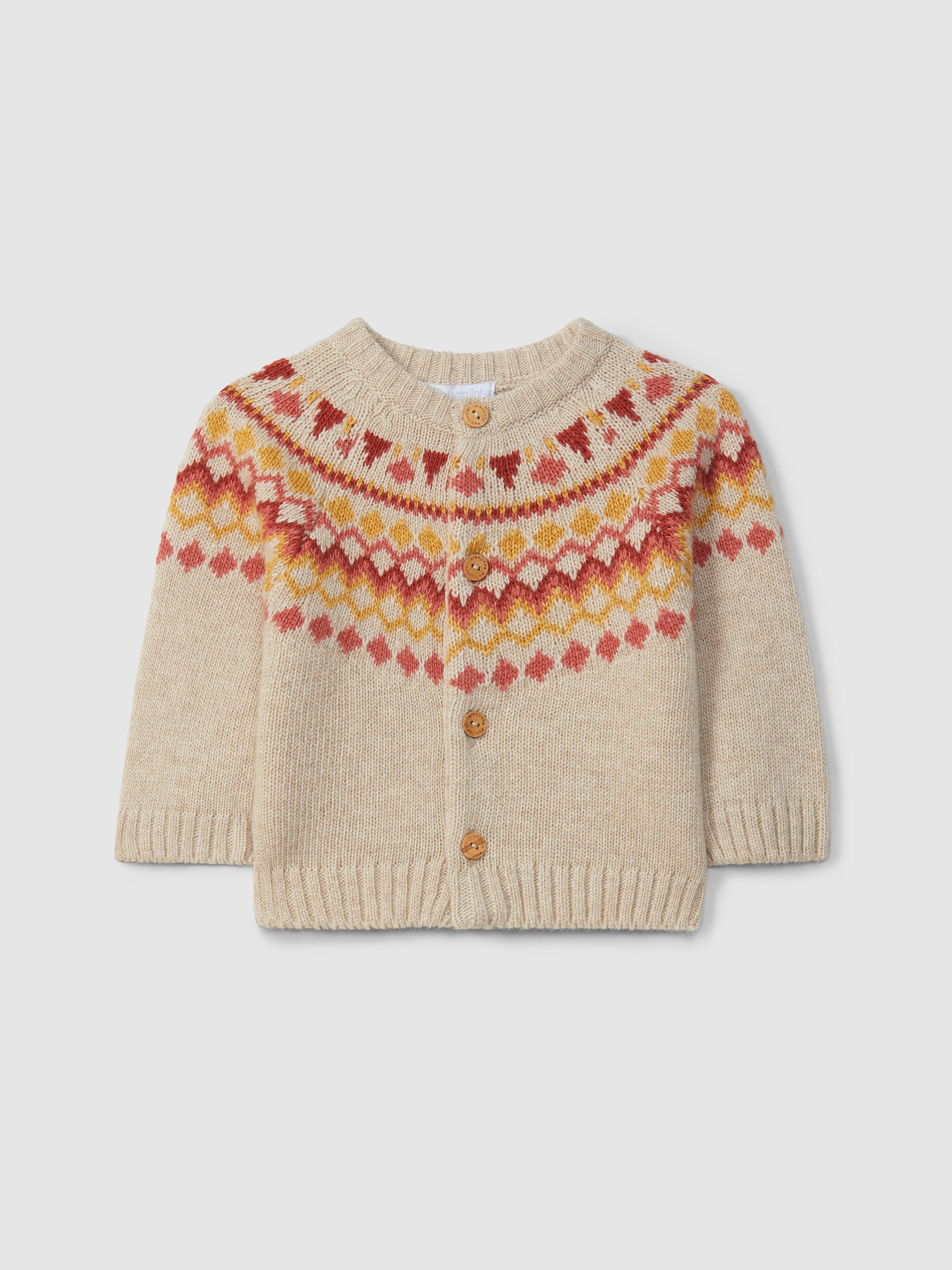 Casaco Tricotado com Jacquard