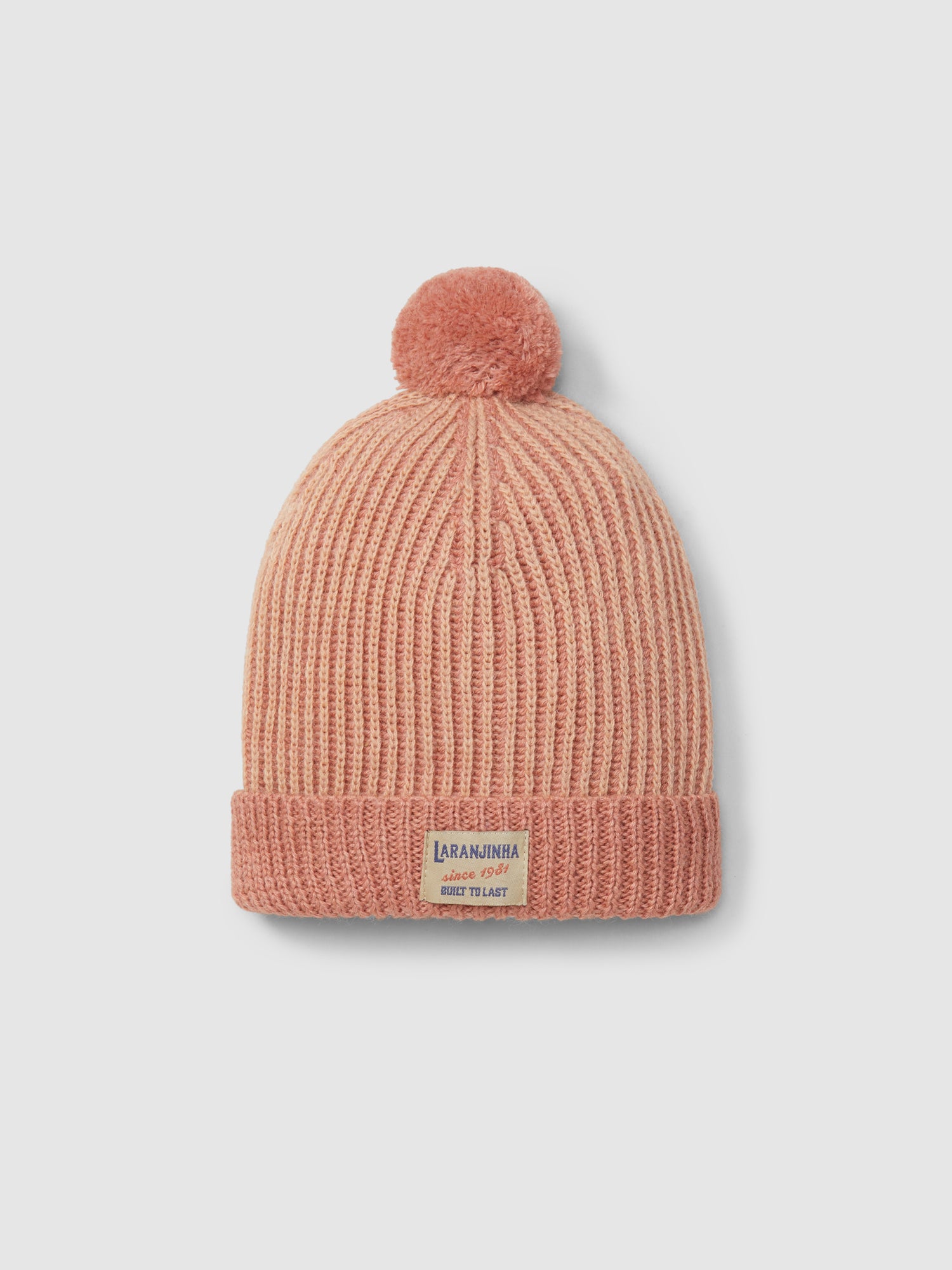 Gorro Tricotado Bicolor Pom-Pom