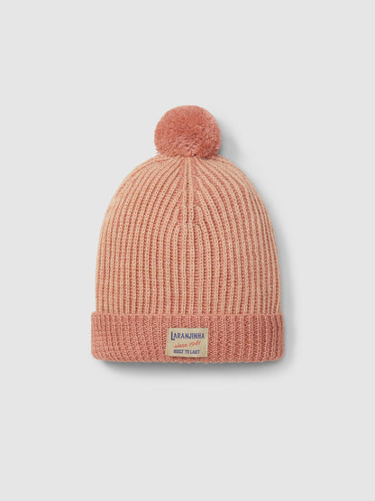 Gorro Tricotado Bicolor Pom-Pom