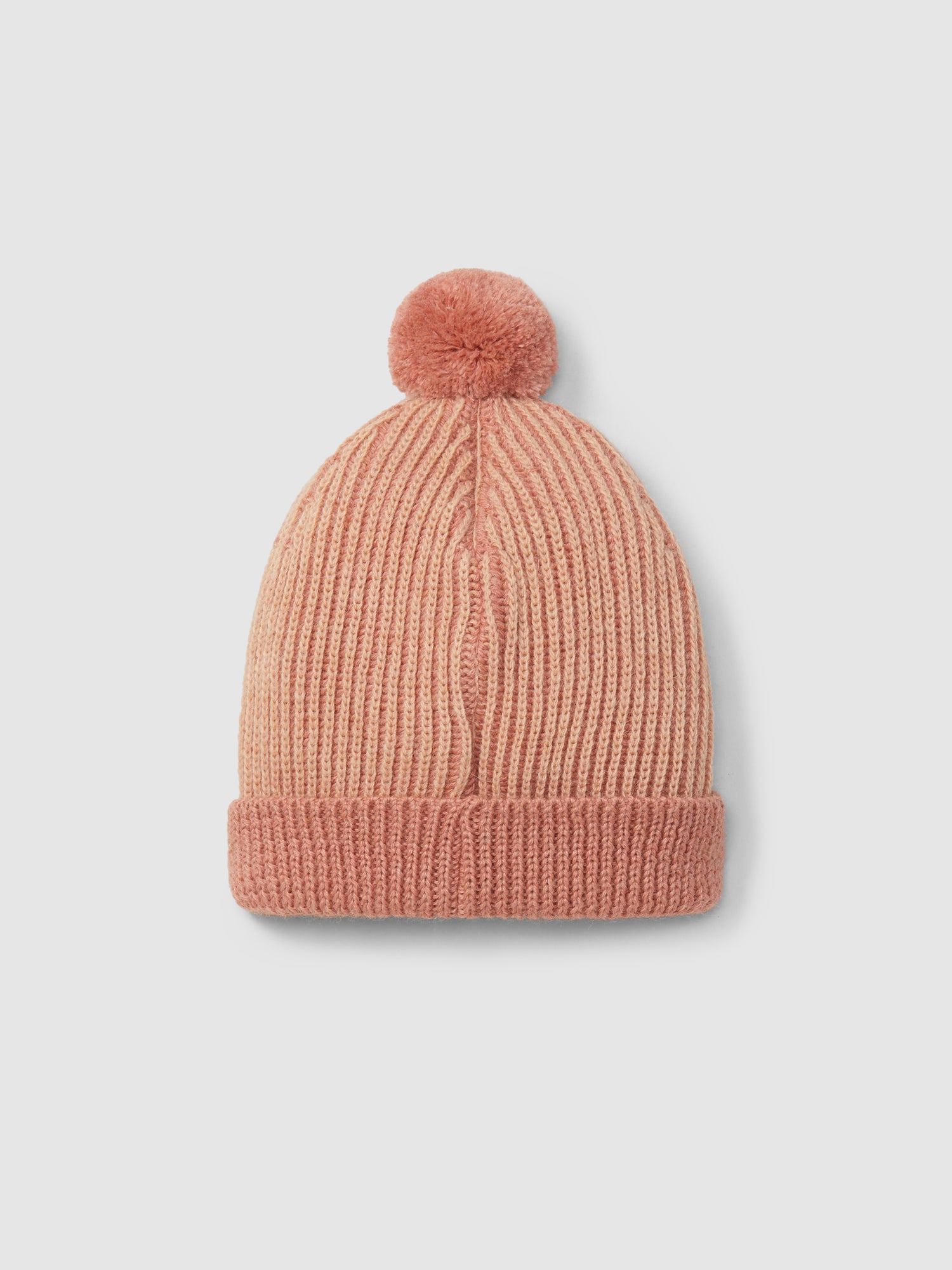Gorro Tricotado Bicolor Pom-Pom