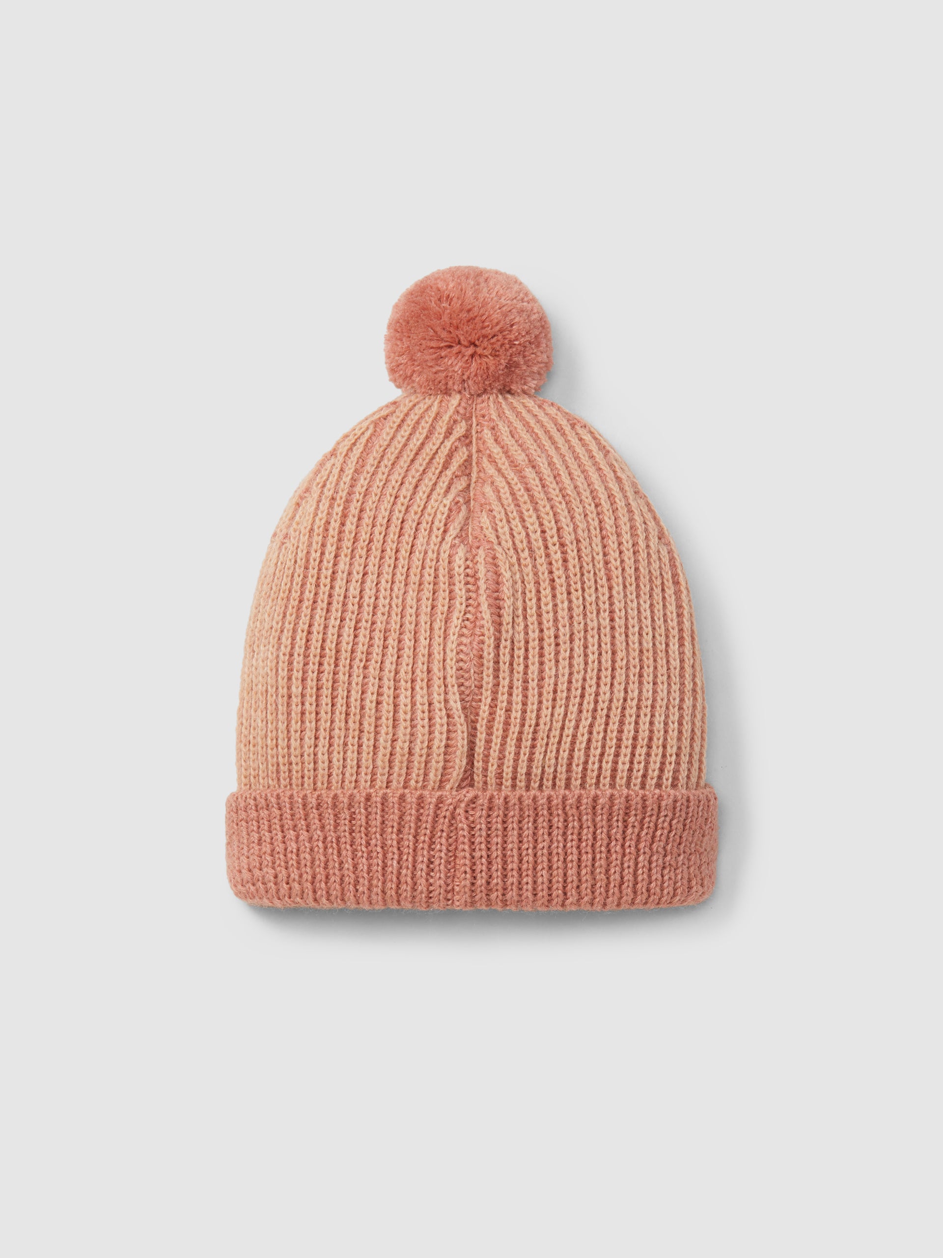Gorro Tricotado Bicolor Pom-Pom