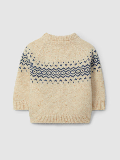 Camisola Tricotada com Jaquard