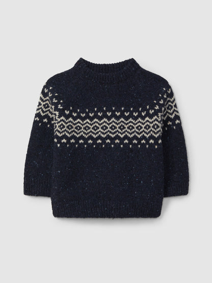 Camisola Tricotada com Jaquard