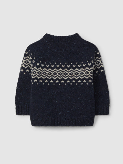 Camisola Tricotada com Jaquard