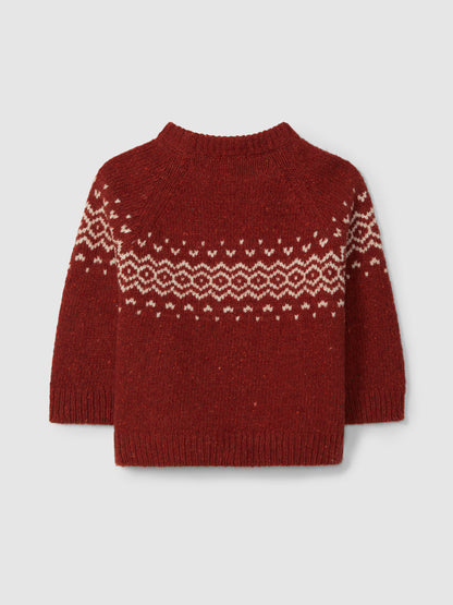 Camisola Tricotada com Jaquard