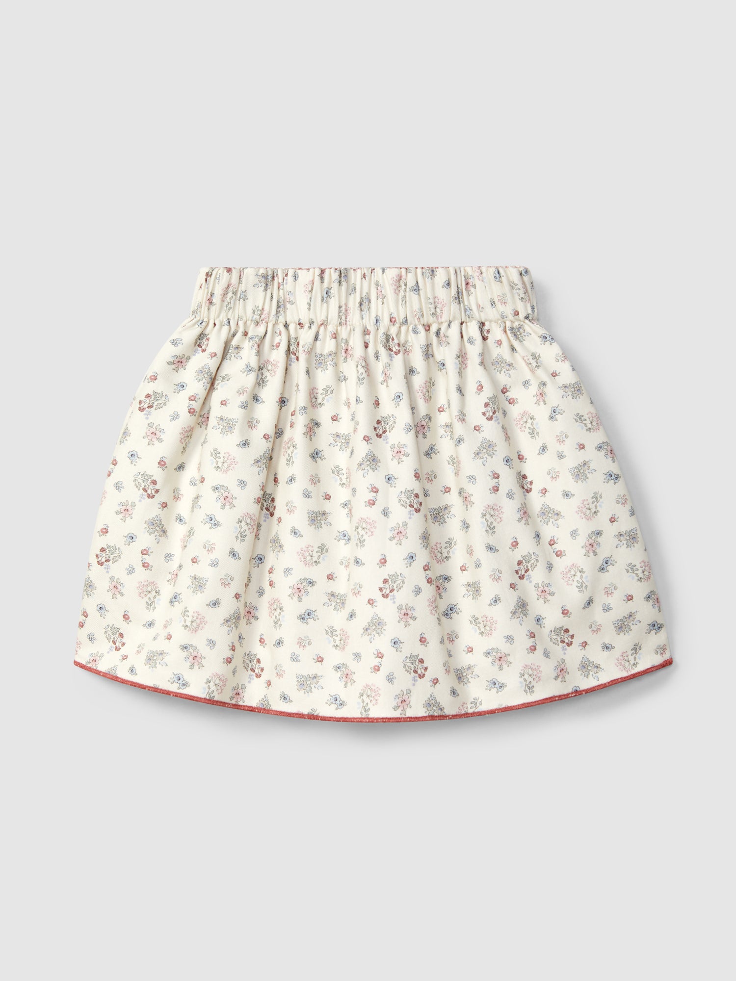 Saia Reversível Xadrez Vichy e Flores