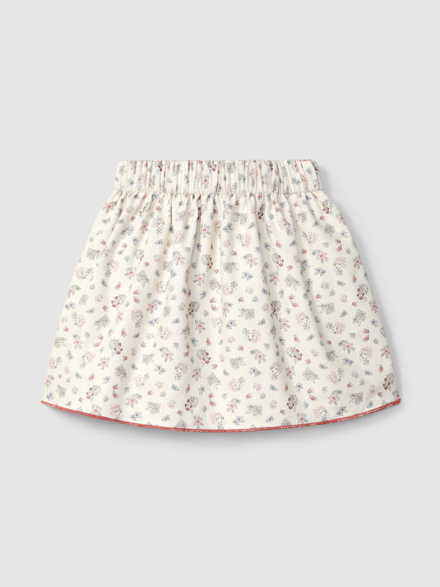 Saia Reversível Xadrez Vichy e Flores