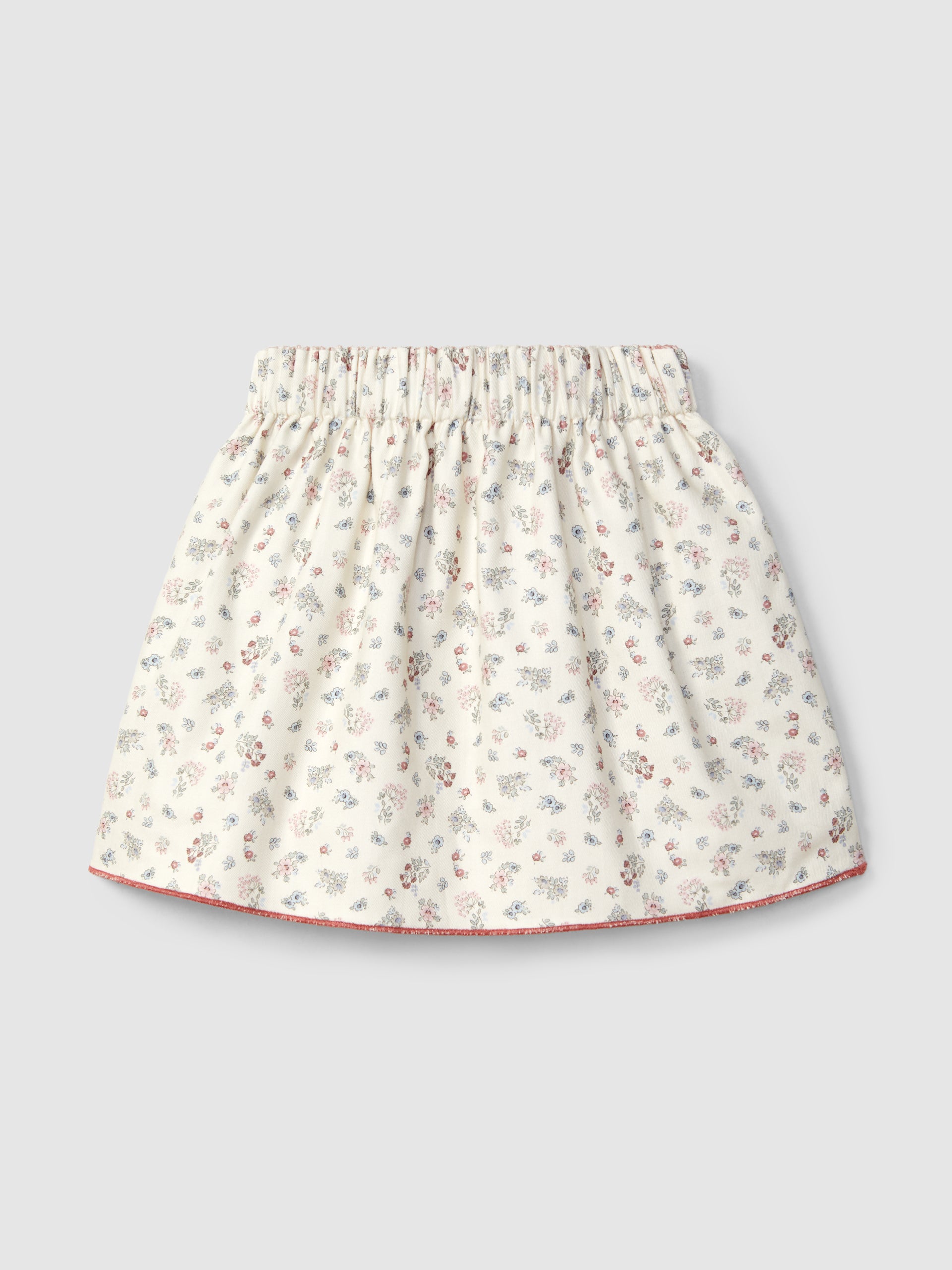 Saia Reversível Xadrez Vichy e Flores