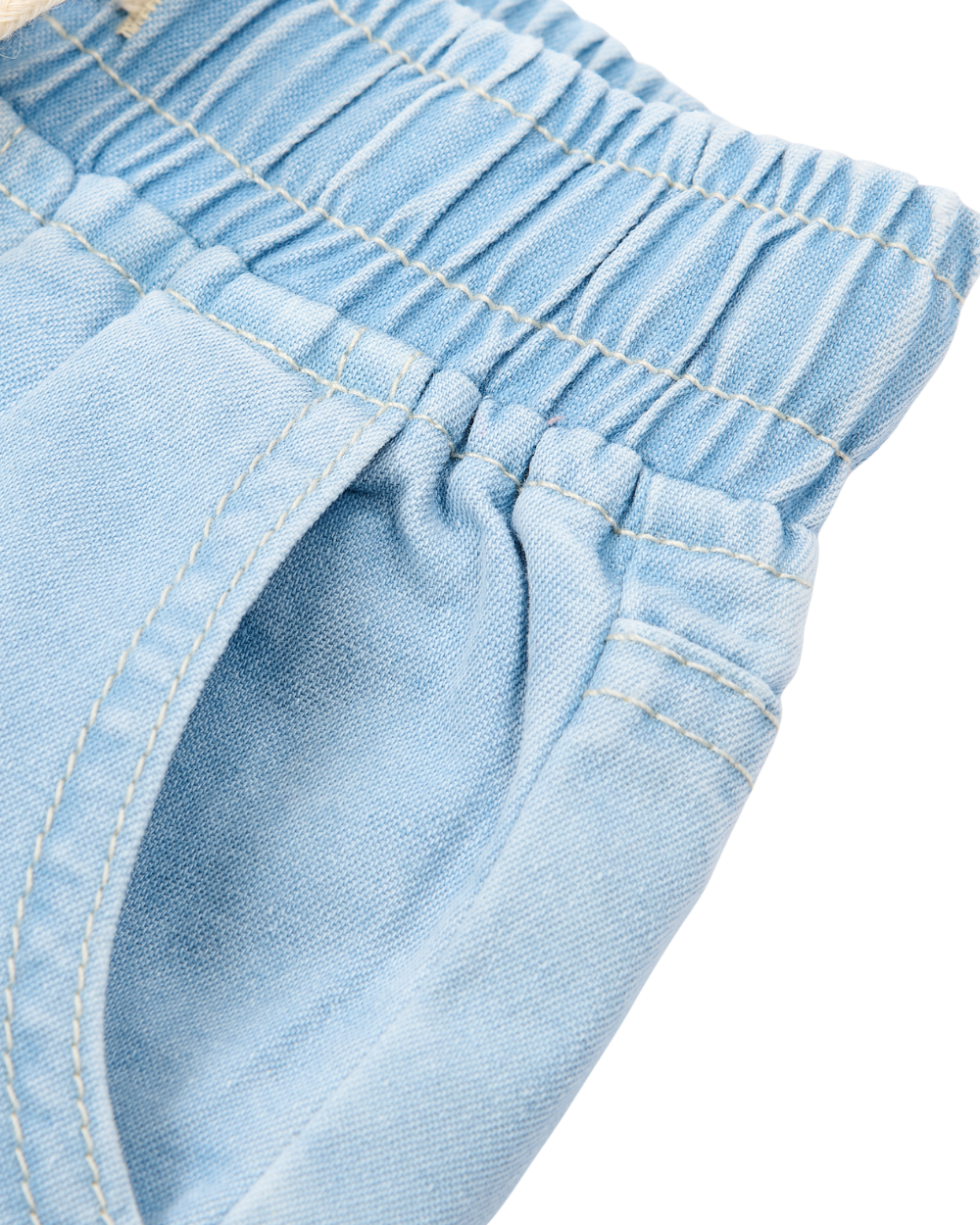 Calções de Ganga Chambray