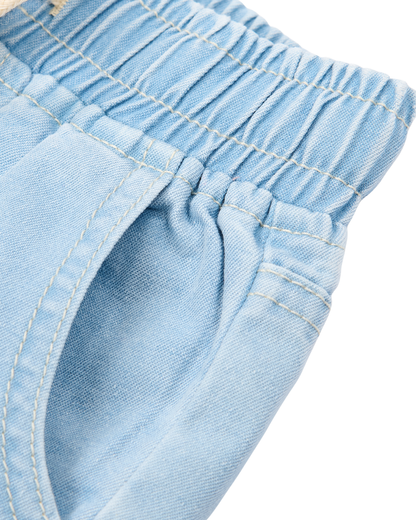 Calções de Ganga Chambray