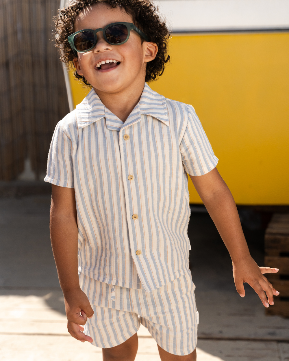 Camisa de Manga Curta Riscas