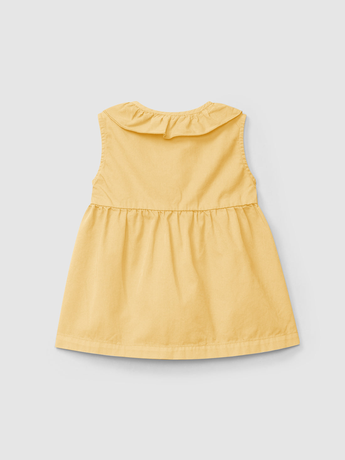 Vestido Sarja Gola de Folho