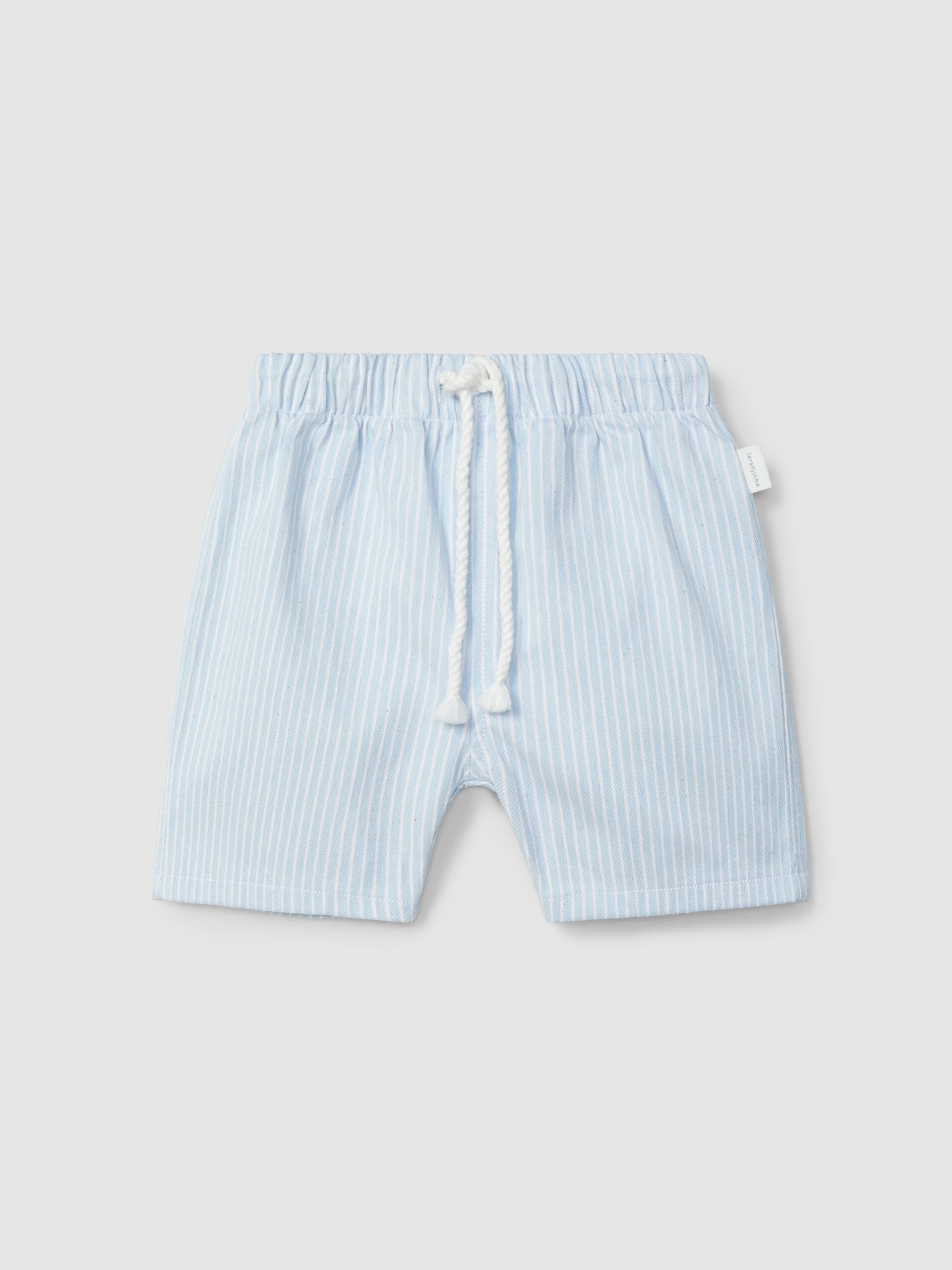 Calções Pull-up Denim de Riscas