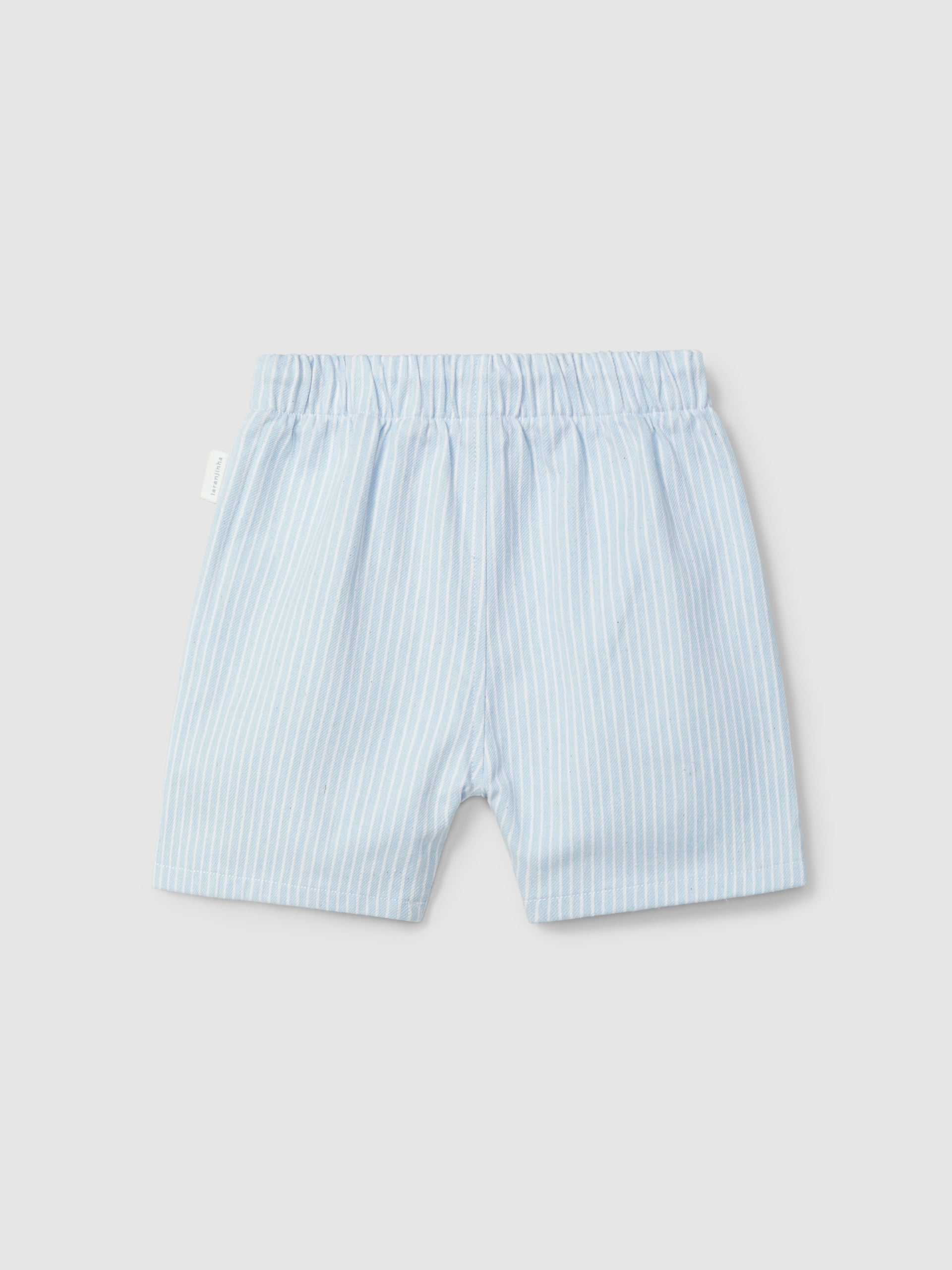 Calções Pull-up Denim de Riscas