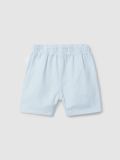 Calções Pull-up Denim de Riscas