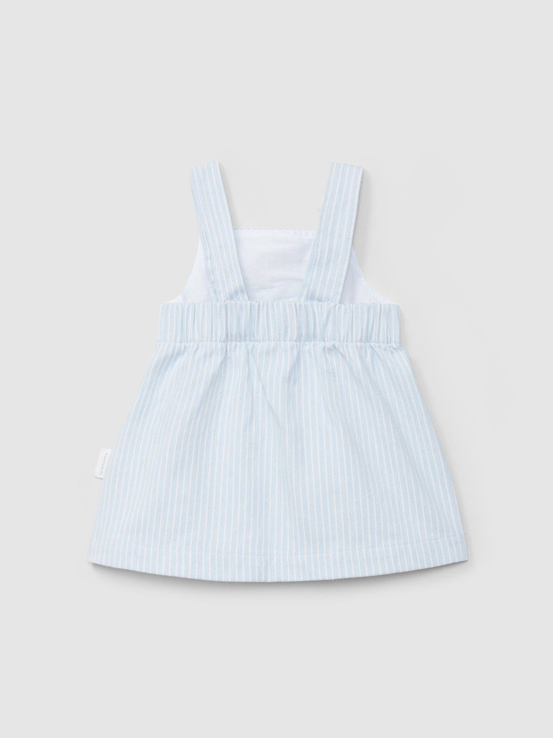 Saia de Peito Denim de Riscas
