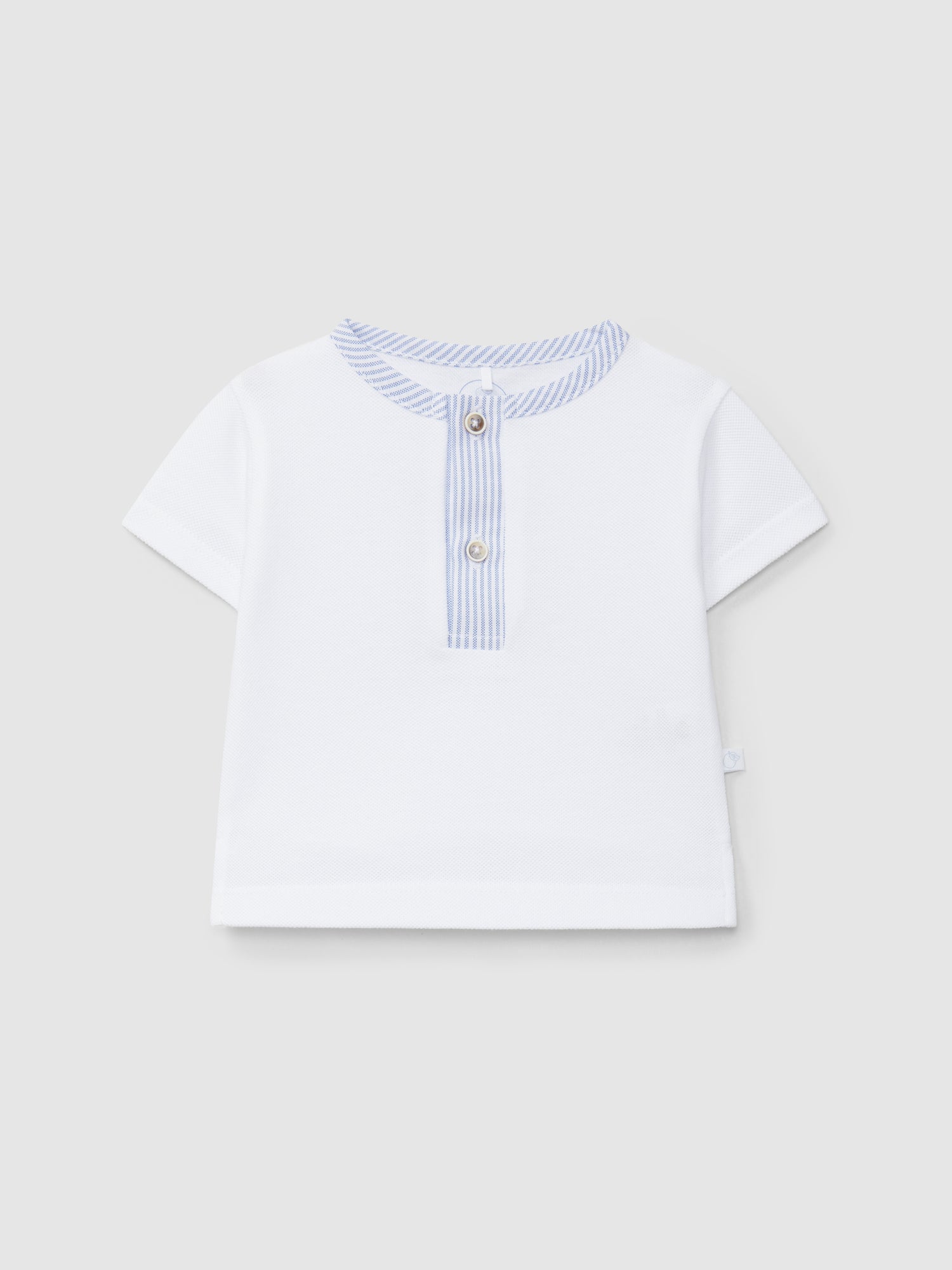 Polo Piqué Detalhe de Riscas Finas