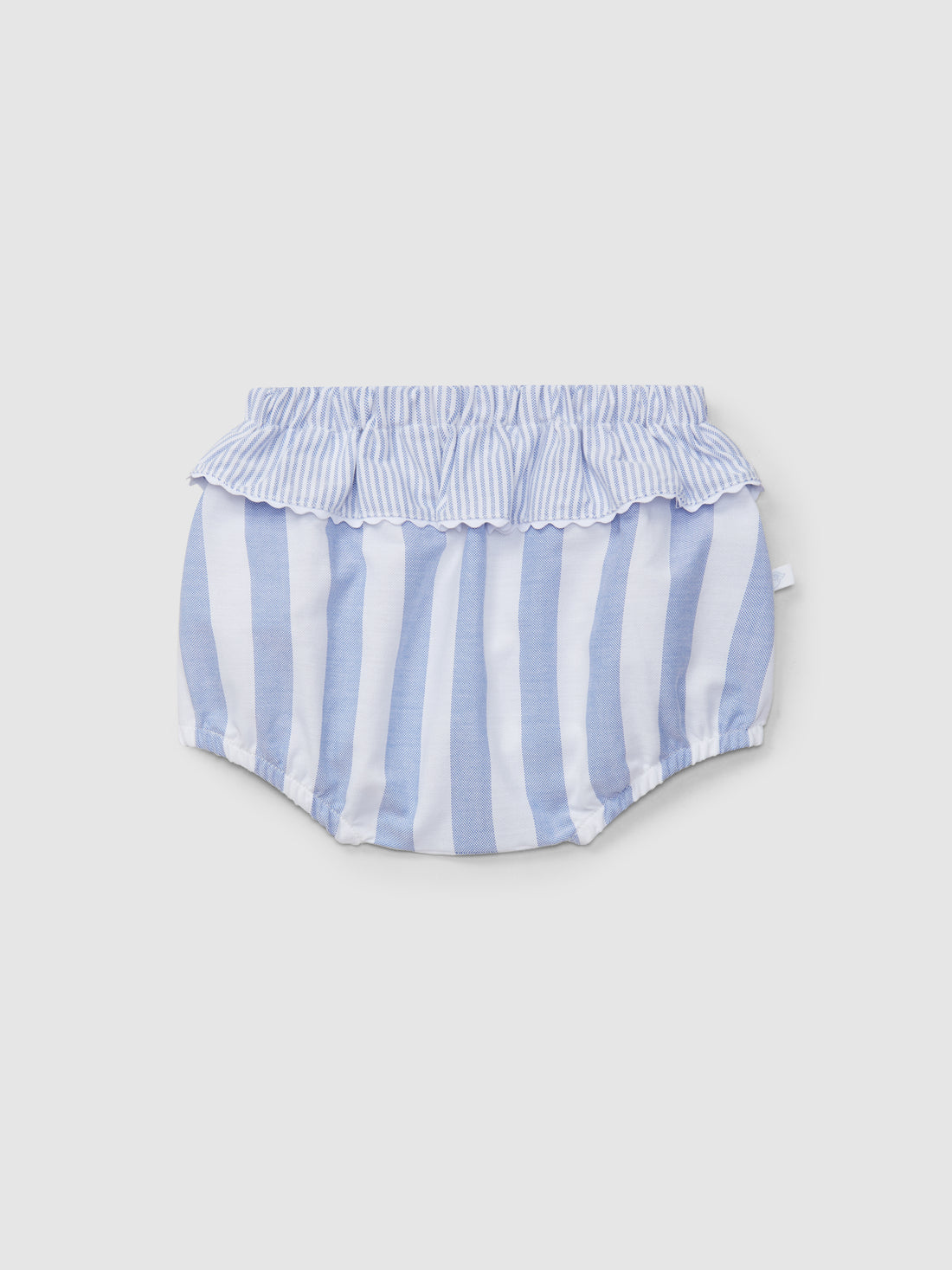 Calções Pull-Up Folho Oxford de Riscas
