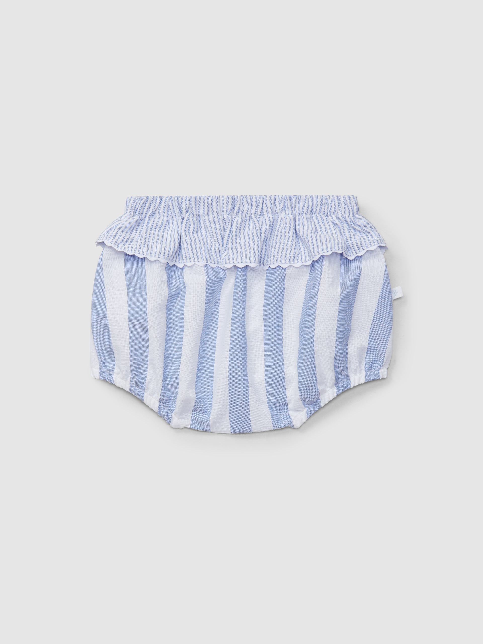 Calções Pull-Up Folho Oxford de Riscas